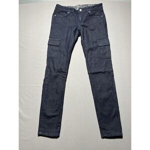 Patagonia Women's Sz 29 Dark Wash Low Rise Iron‎ Clad Denim Cargo Jeans